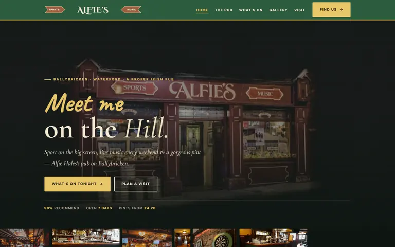 Alfies homepage