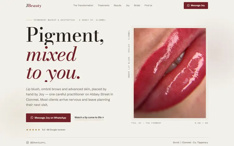 JBeauty homepage