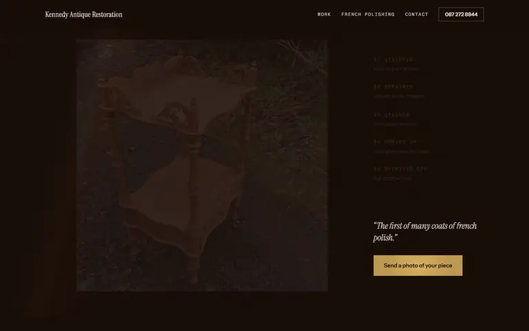 Kennedy Antique Restoration homepage