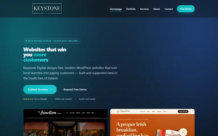 Keystone Digital homepage